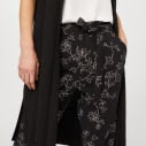 Reitman's Paper Bag Waist Ankle Pants with Sash - Picture 3 of 7